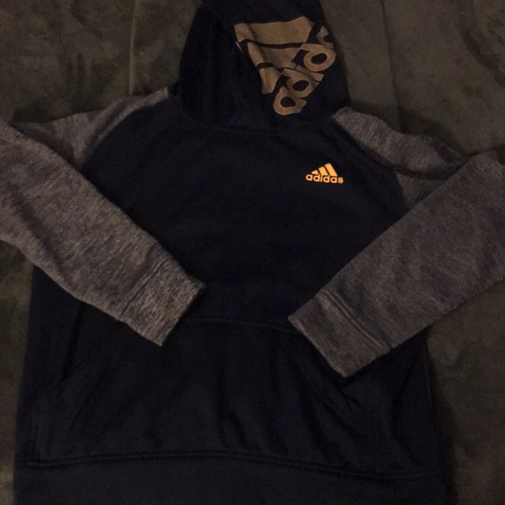 Adidas Boys 10-12 Med Hooded Sweatshirt